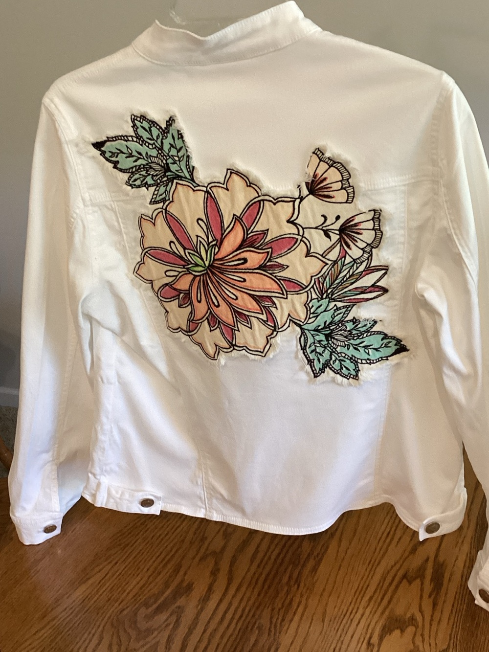 Chico's White Button-Front Jacket
